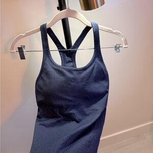 Lululemon Athletica Dark Blue Racerback bra liner Tank